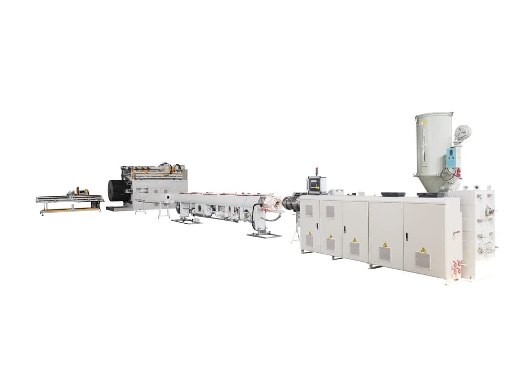 Complete PE hollow wall winding pipe extrusion line
