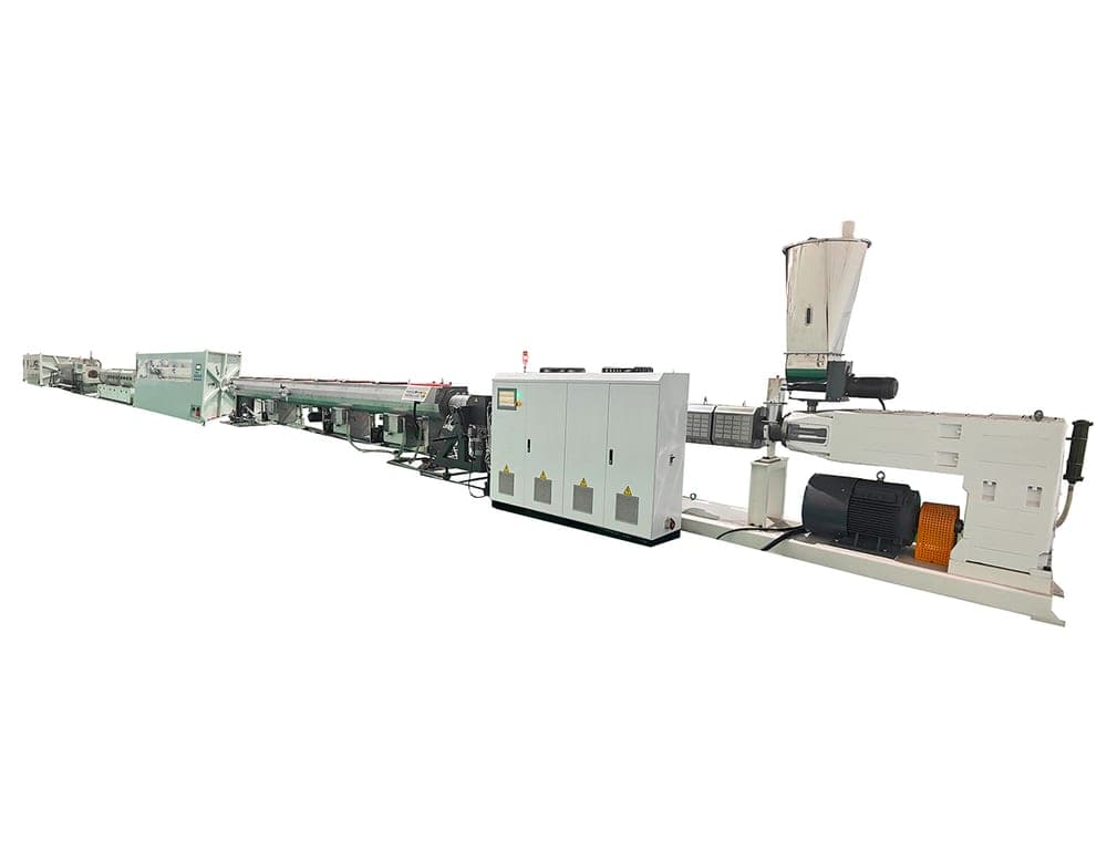Complete PVC-O pipe extrusion production line